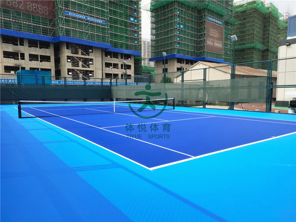 體悅體育設(shè)施工程2022年案例-安徽阜陽電力局球場施工完工